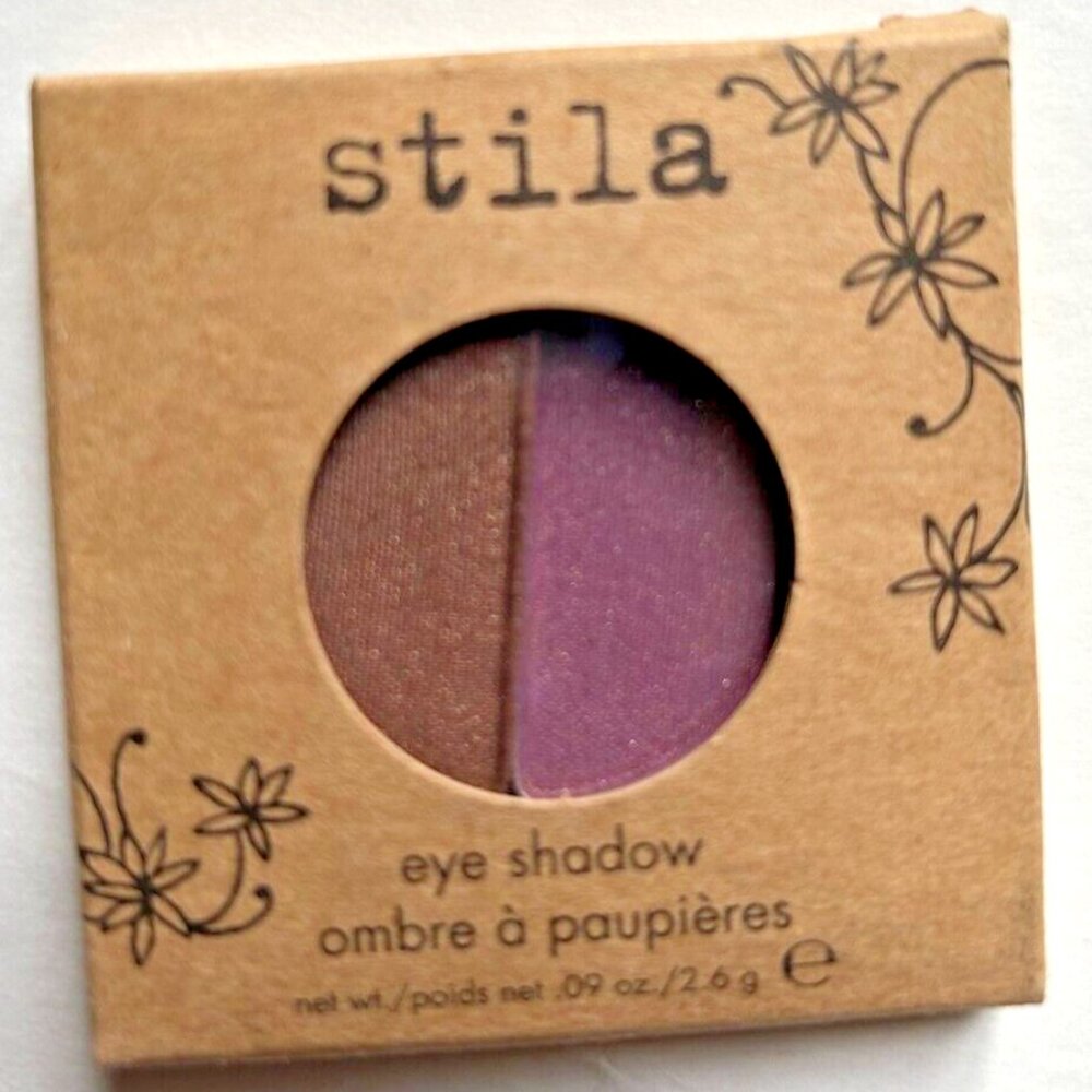 Stila Eyeshadow Duo Refill Pan Vieux Carre - Golden Brown Purple NIB